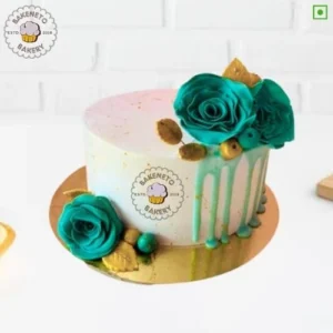 Green Rose Cake | Order Birthday cake for Boys | Floral Cakes Designs | Cake Delivery in Noida, Ghaziabad, and Noida Extension.