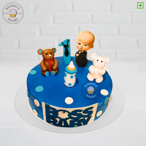 Boss Baby Teddy Cake by bakeneto.com | Order cake online in Noida, Indirapuram, Vaishali, Vasundhara and Ashok Nagar Delhi and Noida extension.