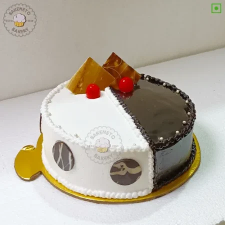 Choco Vanilla Mix Cake | Office Birthday Cake in Noida, Indirapuram, Vaishali, and Noida Extension.