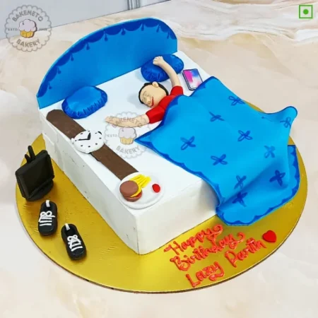 Lazy Men Cake | lazy Boy cake design by bakeneto.com