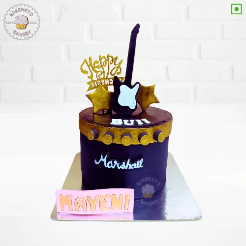 Order fresh Music Lover Cake Online from best cake shop in Noida and get free cake delivery in Noida, Indirapuram, Vaishali, Noida Extension, Vasundhara and Ghaziabad | All types of Customized Cake is prepared on order only with premium quality and safety.