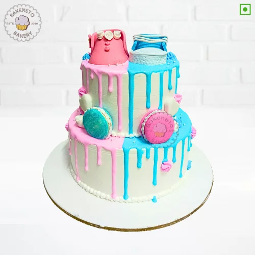 Order this delicious 2 Tier Baby Shower Cake online and get the same-day cake delivery in Noida, Indirapuram, Ghaziabad and Noida Extension by the best bakery and cake shop in noida and Cake delivery Gaur City, Vaishali, Vasundhara, Pratap vihar, Siddharth vihar, Crossing Republic etc.