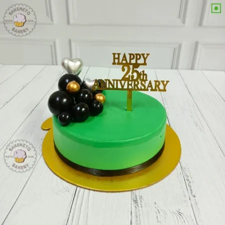 Eggless 25th Anniversary Cake delivery in Indirapuram, Noida, Kaushambi, Vaishali by the best cake shop. Also, the same day cake available in just 2 hours in Sector-60, Sector-61, Sector-62, Sector-63, Sector-64, Sector-65, Sector-70, Sector-71, Sector-72, Sector-73, Sector-74, Sector-75, Sector-76 , Secto-77, Secto-78, Secto-79 Noida by the best cake shop.