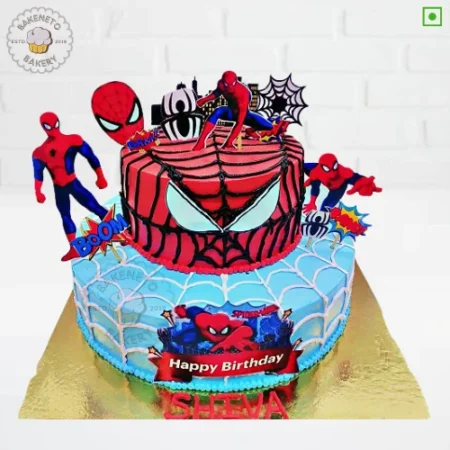 Book Amazing Spiderman Cake online and get this adult theme cake via same-day cake delivery in Noida, Ghaziabad and Noida Extension by the best bakery and cake shop in noida and Cake delivery Gaur City, Vaishali, vasundhara, indirapuram, Pratap vihar, Siddharth vihar, crossing republic etc.