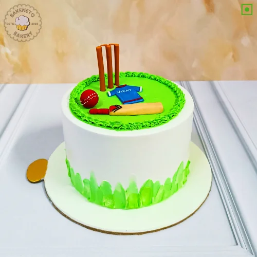 Cricket Bat Cake delivery in Indirapuram and Noida by the best cake shop. Same day cake available in just 2 hours in sector-60, sector-61, sector-62, sector-63, sector-64, sector-66, sector-70, sector-71, sector-72, sector-73 Noida, Indirapuram and Vaishali.