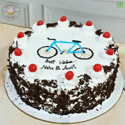 Cycling Theme Cake delivery in Indirapuram and Noida by the best cake shop. Same day cake available in just 2 hours in sector-79, sector-78, sector-78, sector-77, sector-76, sector-71, sector-72, sector-73, sector-74, sector-75 Noida, Indirapuram and Vaishali.