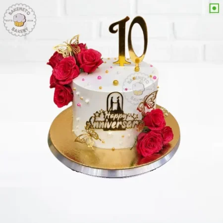 Floral Anniversary Cake delivery in Indirapuram and Noida by the best cake shop. Same day cake available in just 2 hours in sector-3, sector-4, sector-8, sector-9, sector-10, sector-11, sector-12, sector-15, sector-22, sector-23 Noida, Indirapuram and Vaishali.