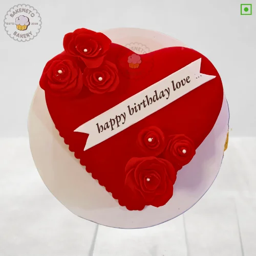 Fondant Rosette Cake | Anniversary Cake Design | Cake for Wife