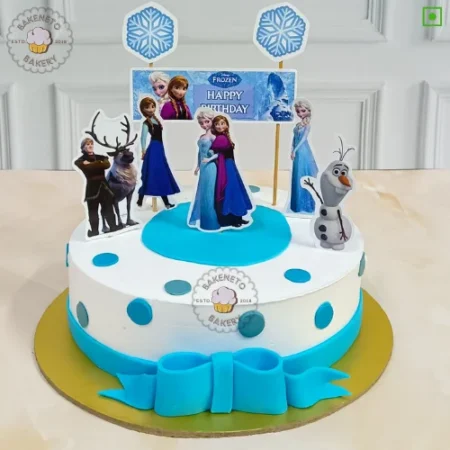 Frozen Movie Cake delivery available in Noida by the best cake shop. Same day cake available in just 2 hours in sector-3, sector-4, sector-8, sector-9, sector-10, sector-11, sector-12, sector-15, sector-22, sector-23 Noida, Indirapuram and Vaishali.