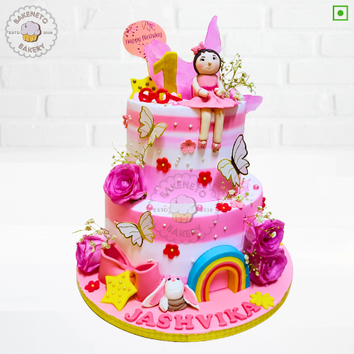 Order Girl 1st Birthday Cake online and get the same-day cake delivery in Noida, Ghaziabad and Noida Extension by the best bakery and cake shop in noida, gaur city, Vaishali, vasundhara, indirapuram, Pratap vihar, Siddharth vihar, crossing republic etc.