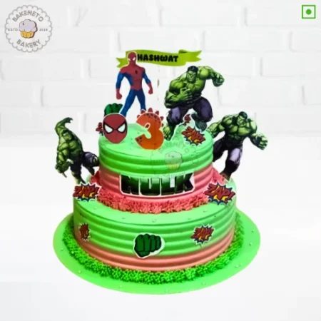 Order Hulk Theme Cake online and get the same-day cake delivery in Noida, Ghaziabad and Noida Extension by the best bakery and cake shop in noida, gaur city, Vaishali, vasundhara, indirapuram, Pratap vihar, Siddharth vihar, crossing republic etc.