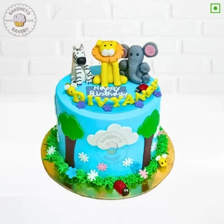 Order Jungle Theme Cake online and get the same-day cake delivery in Noida, Ghaziabad and Noida Extension by the best bakery and cake shop in noida, gaur city, Vaishali, vasundhara, indirapuram, Pratap vihar, Siddharth vihar, crossing republic etc.