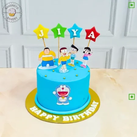 Nobita Friends Cake delivery at same day cake available in just 2 hours in sector-35, sector-36, sector-37, sector-38, sector-39, sector-40, sector-41, sector-42, sector-44, sector-45 Noida, Indirapuram and Vaishali.