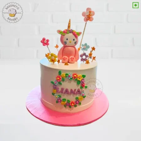 Pink Cute Kitty Cake