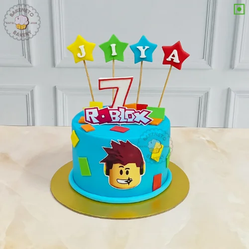 Roblox Theme Cake delivery available in Noida by the best cake shop. Same day cake available in just 2 hours in sector-62, sector-63, sector-64, sector-65, sector-66, sector-50, sector-51, sector-52, sector-53, sector-55 Noida.