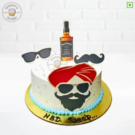 Book Sardar Ji Cake online and get this adult theme cake via same-day cake delivery in Noida, Ghaziabad and Noida Extension by the best bakery and cake shop in noida and Cake delivery Gaur City, Vaishali, vasundhara, indirapuram, Pratap vihar, Siddharth vihar, crossing republic etc.