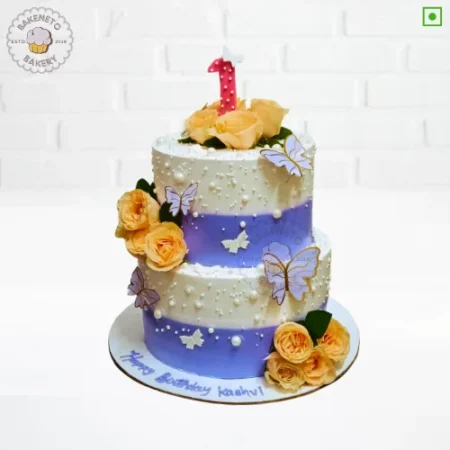 Order best quality 2 Tier Floral Cake online by the best cake hop in Noida, Ghaziabad and Greater Noida Extension near by areas Bakeneto provides online cake delivery service in 2 hours in Indirapuram, Kaushambi, Vasundhara, Vaishali, Pratap Vihaar, Crossing republic, Noida Extension, Ashok Nagar Delhi, and Noida. Get your cake customized in 2 hours.