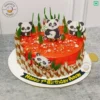 Order this delicious 2D Panda World Cake for your kid's birthday party. Get various types of customized cakes in just 2 to 3 hours on the same day. Get 25+ flavors and get free cake delivery in Noida, Ghaziabad, Indirapuram, Vaishali, Vasundhara, Kaushambi and Noida Extension, Gaur City, Eco Village etc.