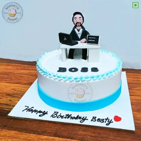 Order Big Boss Cake for kid's birthday in 30 minutes in Noida. Super fastcake delivery nearby in Noida, Ghaziabad, Noida Extension. Get customized theme cakes in 2 hours in Noida.