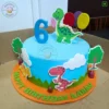 Order Dinosaur Cake for kid's birthday in 30 minutes in Noida. Super fastcake delivery nearby in Noida, Ghaziabad, Noida Extension. Get customized theme cakes in 2 hours in Noida.