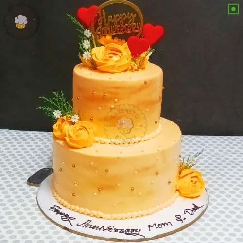 Order best quality Golden Rose Heart Cake online by the best cake hop in Noida, Ghaziabad and Greater Noida Extension near by areas Bakeneto provides online cake delivery service in 2 hours in Indirapuram, Kaushambi, Vasundhara, Vaishali, Pratap Vihaar, Crossing republic, Noida Extension, Ashok Nagar Delhi, and Noida. Get your cake customized in 2 hours.