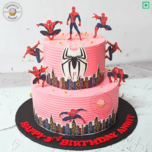 Get this fresh and delicious Spiderman Multiverse Cake delivered online. Get various types of customized cakes in just 2 to 3 hours on the same day. Get 25+ flavors and get free cake delivery in Noida, Ghaziabad, Indirapuram, Vaishali, Vasundhara, Kaushambi and Noida Extension, Gaur City, Eco Village etc.