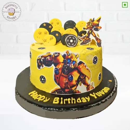 Order Transformer Cake online and get cake delivery in Noida, Ghaziabad and Greater Noida Extension near by areas by the best cake shop. Bakeneto provides online cake delivery service in 30 minutes in Indirapuram, Kaushambi, Vasundhara, Vaishali, Pratap Vihaar, Crossing republic, Noida Extension, Ashok Nagar Delhi, and Noida. Get your cake customized in 2 hours.