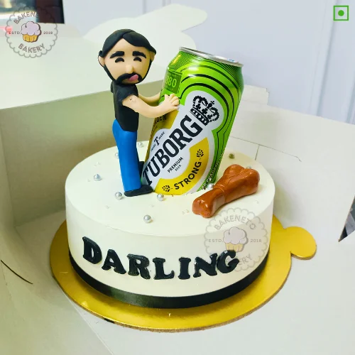 Order Tuborg Beer Cake online and get cake delivery in Noida, Ghaziabad and Greater Noida Extension near by areas by the best cake shop. Bakeneto provides online cake delivery service in 30 minutes in Indirapuram, Kaushambi, Vasundhara, Vaishali, Pratap Vihaar, Crossing republic, Noida Extension, Ashok Nagar Delhi, and Noida. Get your cake customized in 2 hours