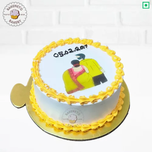 Order fresh and delicious best birthday cake for girlfriend, Couple Drawing Cake online for girlfriend Birthday. Get various types of customized cakes in just 2 to 3 hours on the same day. Get 25+ flavors and get free cake delivery in Noida, Ghaziabad, Indirapuram, Vaishali, Vasundhara, Kaushambi and Noida Extension, Gaur City, Eco Village etc.