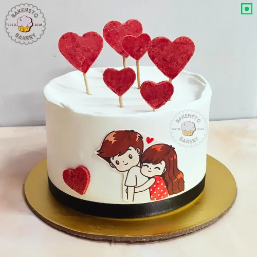 Order fresh and delicious best birthday cake for girlfriend, Couple Heart Cake online for girlfriend Birthday. Get various types of customized cakes in just 2 to 3 hours on the same day. Get 25+ flavors and get free cake delivery in Noida, Ghaziabad, Indirapuram, Vaishali, Vasundhara, Kaushambi and Noida Extension, Gaur City, Eco Village etc.