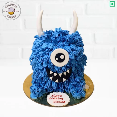Order a fresh, delicious Monster Birthday Cake online by the best cake shop in Noida, Ghaziaabd and Noida Extension. Bakeneto can make your customize cake in just 2 hours adnd give free home delivery as well. Get 25+ flavors and get free cake delivery in Noida, Ghaziabad, Indirapuram, Vaishali, Vasundhara, Kaushambi and Noida Extension, Gaur City, Eco Village etc.