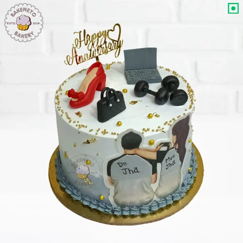 Order fresh, delicious Mr and Miss Cake online for your husband's birthday. Get various types of customized cakes in just 2 to 3 hours on the same day. Get 25+ flavors and get free cake delivery in Noida, Ghaziabad, Indirapuram, Vaishali, Vasundhara, Kaushambi and Noida Extension, Gaur City, Eco Village etc.