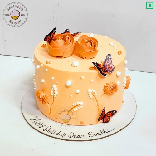 Book a fresh, delicious Spring Rose Cake online for your kid's first birthday. Get various types of customized cakes in just 2 to 3 hours on the same day. Get 25+ flavors and get free cake delivery in Noida, Ghaziabad, Indirapuram, Vaishali, Vasundhara, Kaushambi and Noida Extension, Gaur City, Eco Village etc.