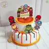 Book this fresh, 100% eggless and premium quality Baby Avengers Cake by bakeneto via same day quick delivery option. Customize your cake's color and flavor as per your choice by calling us at 7071-634-634..