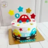 Book this fresh, 100% eggless and premium quality Car Star Cake by bakeneto via same day quick delivery option. Customize your cake's color and flavor as per your choice by calling us at 7071-634-634.