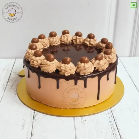 Choco Nutties Cake is the simple sober cake for brother's birthday. Vibrant, delicious and fresh cake online by bakeneto in Noida, Ghaziabad and Noida extension