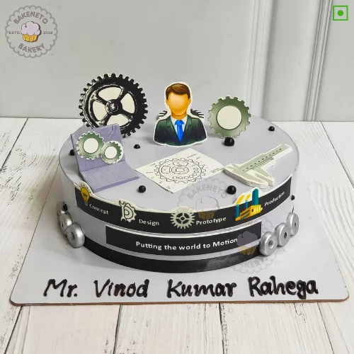 Book yummy, fresh and eggless Engineering Cake Online by best Cake Shop delivers in Noida, Ghaziabad, Noida Extension and nearby area.