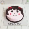 Bring this fresh, yummy and unique Face of Doll Cake for your birthday or anniversary celebration or any other event. Order fresh cake home delivery online by bakeneto.