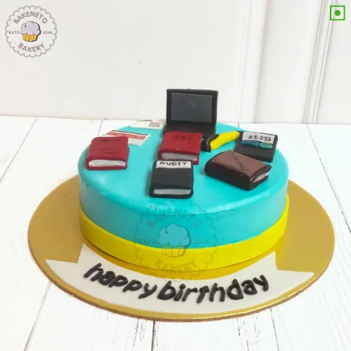 Bring this fresh, yummy and unique Finance Theme Cake for your birthday or anniversary celebration or any other event. Order fresh cake home delivery online by bakeneto.