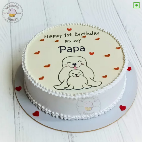 Order fresh and eggless Papa Birthday Cake Online by best Cake Shop delivers in Noida, Ghaziabad, Noida Extension and nearby area.