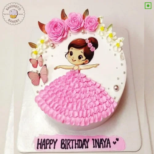 Book this fresh, 100% eggless and premium quality Pink Doll Cake by bakeneto via same day quick delivery option. Customize your cake's color and flavor as per your choice by calling us at 7071-634-634..