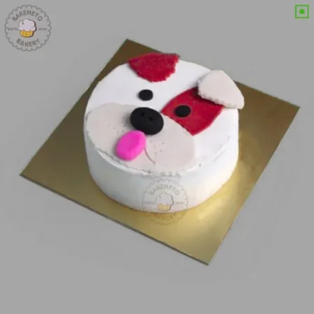 Bring this fresh, yummy and unique Puppy Face Cake for your birthday or anniversary celebration or any other event. Order fresh cake home delivery online by bakeneto.