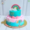 Order fresh and eggless Rainbow Cloud Cake Online by best Cake Shop delivers in Noida, Ghaziabad, Noida Extension and nearby area.
