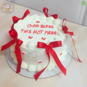 Ribbon Cake is the simple sober cake for brother's birthday. Vibrant, delicious and fresh cake online by bakeneto in Noida, Ghaziabad and Noida extension