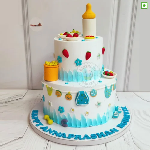 Book this fresh, 100% eggless and premium quality Welcome Angel Cake by bakeneto via same day quick delivery option. Customize your cake's color and flavor as per your choice by calling us at 7071-634-634.
