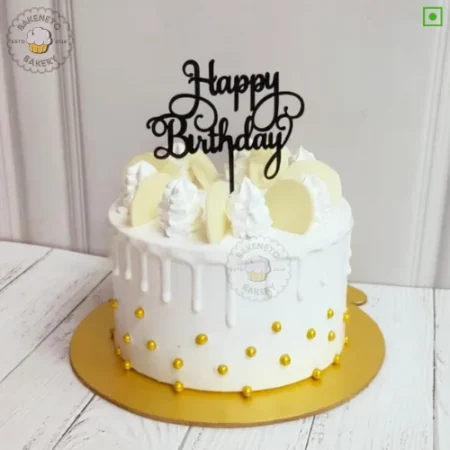Bring this fresh, yummy and unique White Beauty Cake for your birthday or anniversary celebration or any other event. Order fresh cake home delivery online by bakeneto.